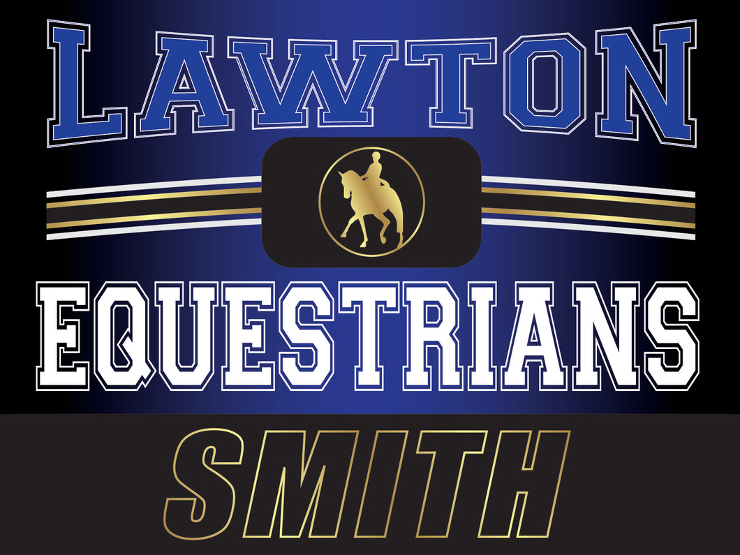 Equestrians yard sign